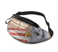 Riñonera para Hombres y Mujeres, Constitución de América, riñonera con cinturón, Bandolera Ajustable, Bandolera, Bandolera, para Viajar, Senderismo, Ciclismo, Correr
