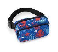 Riñonera para mujer, bolso cruzado para mujer, estilo náutico