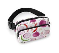 Riñonera para mujer - Cebolla y ajo, bolsa de cinturón de pimentón, bolso cruzado para mujer, bolsas de cadera a la moda