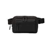 Riñonera para mujer con correa ajustable, bolsa cruzada de color sólido, resistente al agua, para viajes, color sólido, pequeño, cinturón de tendencia, Color negro., Talla única