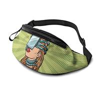 Riñonera para mujer con correa ajustable para hombre, mujer, deportes al aire libre, correr, gimnasio, viajes, Mujer Adicción a Internet, Talla única, moda