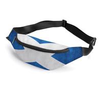 Riñonera para Mujer y Hombre, con Bandera Mexicana, para Senderismo, Correr, Viajar, pasear al Perro, Bandera Escocesa