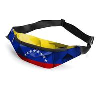 Riñonera para Mujer y Hombre, con Bandera Mexicana, para Senderismo, Correr, Viajar, pasear al Perro, Bandera venezolana
