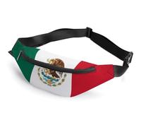 Riñonera para Mujer y Hombre, con Bandera Mexicana, para Senderismo, Correr, Viajar, pasear al Perro, Bandera Mexicana