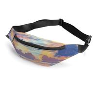 Riñonera para Mujer y Hombre, con Control Remoto de montañas, para Senderismo, Correr, Viajar, pasear al Perro, Graffiti Anime Paisaje