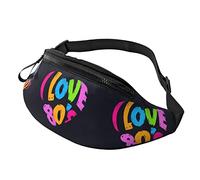 Riñonera para Mujeres, Hombres, me encantan los años 80, Correas Ajustables con Forma de corazón, riñonera, Monedero, Cartera para Hacer Ejercicio