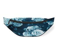Riñonera para mujeres, hombres, niñas, niños, riñoneras, riñoneras, bolsa de cinturón para viajes, deportes, correr, rosas oscuras, flores de peonía, color, M