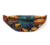 Riñonera para mujeres, hombres, niñas, niños, riñoneras, riñoneras, bolsa de cinturón para viajes, deportes, correr, flores, animales, gatos, arte, color, M