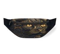 Riñonera para mujeres, hombres, niñas, niños, riñoneras, riñoneras, bolsa de cinturón para viajes, deportes, correr, flores étnicas, animales, gatos, color, M