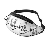 Riñonera para Mujeres, Hombres, te Amo, lenguaje de señas, riñonera de Moda, Monedero, Cartera para Correr