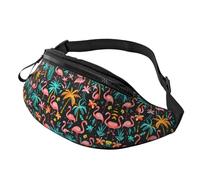 Riñonera para mujeres y hombres, con correa ajustable, ligera e impermeable, Flamingo 2, Talla única, Mochila de trekking