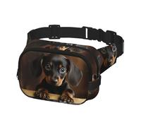 Riñonera para mujeres y hombres, riñonera con correas ajustables, bolsa de pecho, bolsa cruzada de viaje, color negro, talla única, Black, Talla única