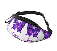 Riñonera para Mujeres y Hombres, riñonera de Mariposa con Conciencia de Lupus, riñonera para Gimnasio