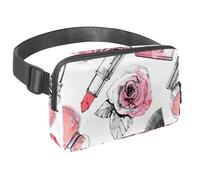 Riñonera para mujeres y hombres, riñonera para exteriores, riñonera delgada para correr, caminar, trotar, senderismo, viajes, entrenamiento, pintalabios, perfume y cepillo, multicolor,