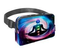 Riñonera para mujeres y hombres, riñonera para exteriores, riñonera delgada para correr, caminar, trotar, senderismo, viajes, entrenamiento, Seven Charkas para mujer, multicolor,