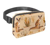 Riñonera para mujeres y hombres, riñonera para exteriores, riñonera delgada para correr, caminar, trotar, senderismo, viajes, entrenamiento, cepillo floral amarillo canguro, multicolor,