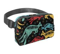 Riñonera para mujeres y hombres, riñonera para exteriores, riñonera delgada para correr, caminar, trotar, senderismo, viajes, entrenamiento, canguro lunes y bebé, multicolor, 1.5x9.0x5.9in/4x23x15cm,