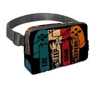 Riñonera para mujeres y hombres, riñonera para exteriores, riñonera delgada para correr, caminar, trotar, senderismo, viajes, entrenamiento, comer, dormir, repetir el joystick, multicolor,