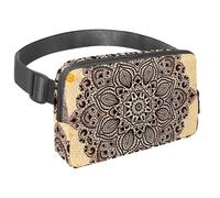 Riñonera para mujeres y hombres, riñonera para exteriores, riñonera delgada para correr, caminar, trotar, senderismo, viajes, entrenamiento, papel tapiz de mandala, multicolor,