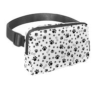 Riñonera para mujeres y hombres, riñonera para exteriores, riñonera delgada para correr, caminar, trotar, senderismo, viajes, entrenamiento, animales, huesos y patas, multicolor,