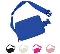 Riñonera para mujeres y hombres, riñonera pequeña con correa ajustable para correr, viajar y senderismo, Blue
