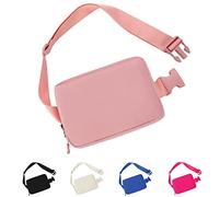 Riñonera para mujeres y hombres, riñonera pequeña con correa ajustable para correr, viajar y senderismo, Pink