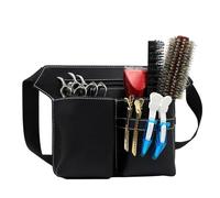 Riñonera para peluqueros Bolsa for tijeras de peluquero profesional, riñonera, herramienta peluquería(Black)