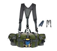 Riñonera para Senderismo, Riñonera Impermeable para Exteriores - Riñonera ajustable con portabotellas deportivas,Riñonera de senderismo con 2 portabotellas deportivas para correr, trotar, acampar, pes