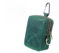 Riñonera para tarjetas, carteras, riñoneras, bolsas divertidas, soporte para llaves, monedero, monedero, bolsa de almacenamiento de herramientas, verde oscuro, 10.5*7.5*4cm