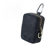 Riñonera para tarjetas, carteras, riñoneras, bolsas divertidas, soporte para llaves, monedero, monedero, bolsa de almacenamiento de herramientas, Black, 10.5*7.5*4cm