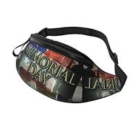 Riñonera patriótica de los soldados militares de los Estados Unidos, para correr, senderismo, viajes, entrenamiento, pasear al perro, deportes, pesca, Black, Talla única