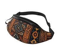 Riñonera Patrón De Diseño Africano Tradicional Bolsos Bandolera Unisex Bandoleras Duradera Riñoneras para Senderismo Viajes Correr
