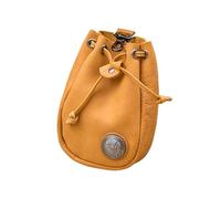 Riñonera, Pequeña Bandolera De Cuero Genuino para Hombre, Riñonera Retro Hecha A Mano, Bolso Pequeño Medieval, Riñonera, Adecuada Viajar, Cazar Y Montar Caballo (marrón) (Light Brown)