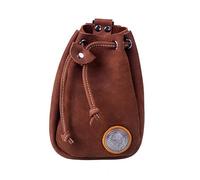 Riñonera, Pequeña Bandolera De Cuero Genuino Para Hombre, Riñonera Retro Hecha A Mano, Bolso Pequeño Medieval, Riñonera, Adecuada Viajar, Cazar Y Montar Caballo (marrón) (brown)