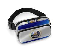 Riñonera pequeña con decoración de Moda, Bolso portátil con Correa Ajustable para Mujeres y Hombres, con la Bandera de El Salvador.