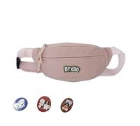Riñonera pequeña con letras y correa ajustable, bonito cinturón de moda para mujeres, cinturón cruzado para niñas para viajar, e, Bag strap badge, Mass Beauty