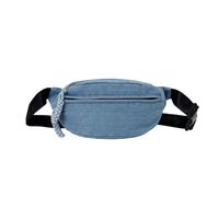 Riñonera pequeña cruzada a la moda, estilo Harajukus, bolsa de pecho con correa ajustable, bolsa de teléfono para correr, Blue