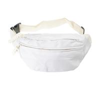 Riñonera pequeña cruzada a la moda, práctica con correa ajustable, cinturón para correr, senderismo, pequeño paquete cruzado de moda para hombre y mujer, Color blanco, Talla única