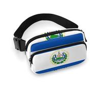 Riñonera pequeña para Mujer, portátil, con decoración de Moda y Correa Ajustable, con la Bandera de El Salvador.