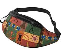 Riñonera personalizada para deportes al aire libre, senderismo, estilo africano, danza, representación de cintura, con correas, Como se muestra en la imagen, Talla única, moda