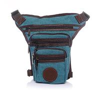 RiñOnera Pierna,Bolso Pierna Moto Bolso de la Pierna de los Hombres para los Hombres Fanny Pack Belt Drop Drop Messenger Hombro Viaje Trekking Canvas/Nylon Motocicleta Asalto Bolsas de la Cintura Mu