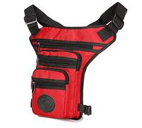 RiñOnera Pierna,Bolso Pierna Moto Bolso de la Pierna de los Hombres para los Hombres Fanny Pack Belt Drop Drop Messenger Hombro Viaje Trekking Canvas/Nylon Motocicleta Asalto Bolsas de la Cintura Mu