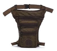 RiñOnera Pierna,Bolso Pierna Moto Bolso de la Pierna de los Hombres para los Hombres Fanny Pack Belt Drop Drop Messenger Hombro Viaje Trekking Canvas/Nylon Motocicleta Asalto Bolsas de la Cintura Mu
