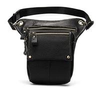 RiñOnera Pierna,Bolso Pierna Moto Cinturón de Hombre/Bolsas de piernas de Cuero Genuino Pierna de la Pierna de la Pierna de la Pierna de los Hombres Bolsas de Cintura Masculina Bolsa de Muslo Bolsa