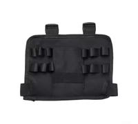 Riñonera portátil multifuncional fabricada con nailon impermeable con diseño de cinturón flexible para una fácil organización de herramientas de mano, color negro