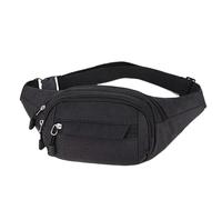 Riñonera portátil, riñonera de Viaje, Ligera para Correr, práctica riñonera para Correr, IR de Compras, Aventuras al Aire Libre y Uso Diario, Black, Refer to Description, Unisex