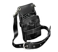 Riñonera profesional for tijeras de peluquería, bolsa for guardar herramientas Para guardar herramientas de peluquería(Black)