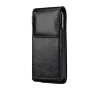 Riñonera profesional para teléfono con cinturón seguro, tela sintética resistente al desgaste para deportes, senderismo, riñonera para teléfonos, Bolsa vertical negra, 3X-Large