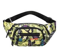 Riñonera Resistente al Agua de Camuflaje - Bolsa de Cintura de Tela de Nailon para Hombres y Niños - Ideal para Correr, Senderismo, Viajes y Deportes