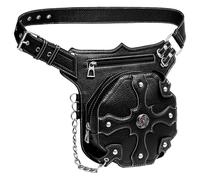 Riñonera retro de 110 cm, amplia aplicación, mochila de hombro gótica con buena experiencia de usuario, riñonera retro steampunk para viajes, trabajo, escuela, senderismo, camping, ciclismo